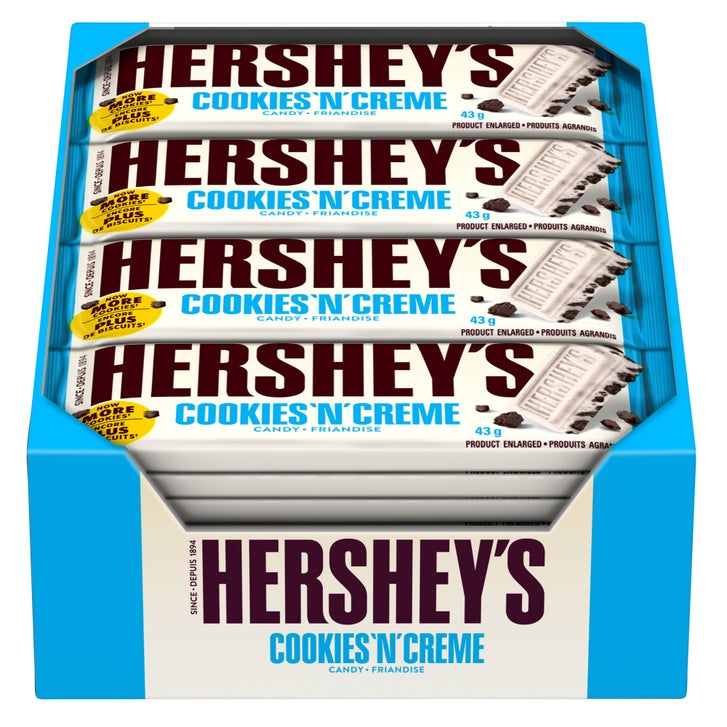 Hershey's Cookies 'n' Creme Chocolate Bars, 36-count