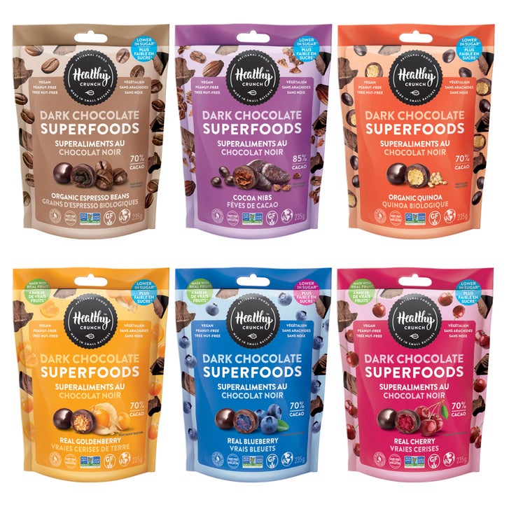 Healthy Crunch - Dark Chocolate Superfoods Variety Pack, 6 × 235 g