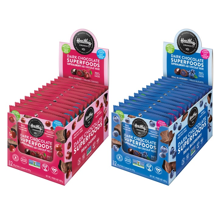 Healthy Crunch Dark Chocolate Superfoods, Variety Pack, 24 × 40 g