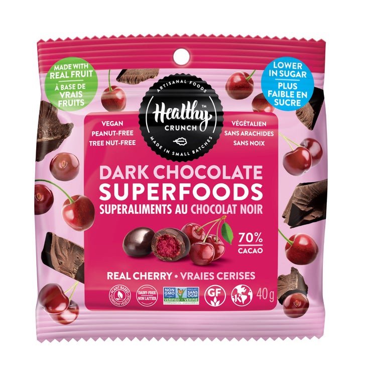 Healthy Crunch Dark Chocolate Superfoods, Variety Pack, 24 × 40 g