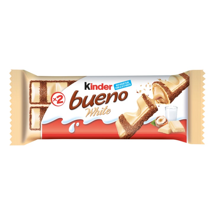 Kinder Bueno White Chocolate and Hazelnut Cream Candy Bars, 20 × 39 g