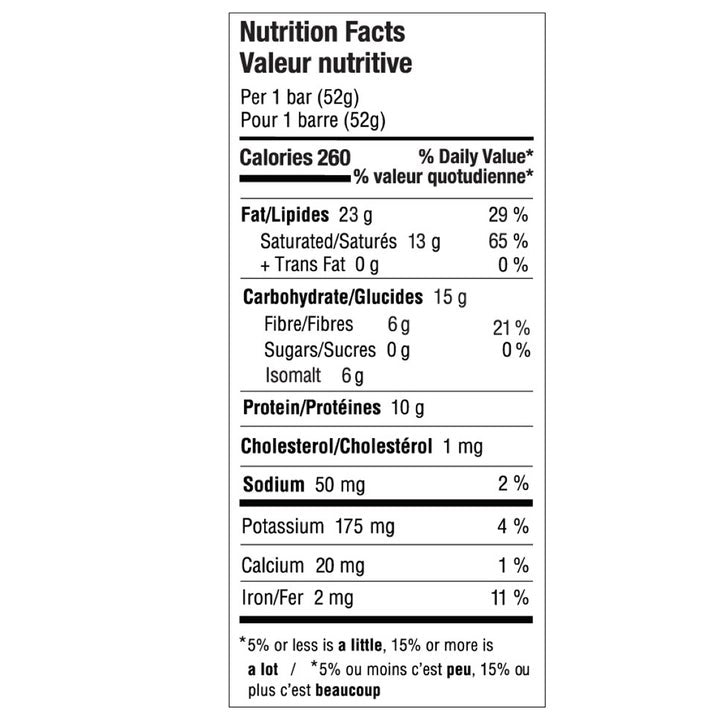ZoRaw Dark Chocolate Bar with Protein, 12 × 52 g