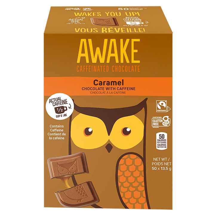 Awake Caramel Milk Chocolate Single Bites, 50 x 13.5 g