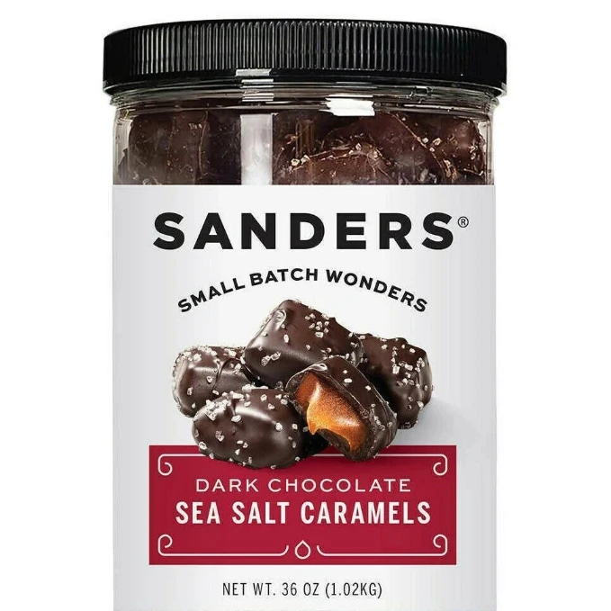 Sanders Dark Chocolate Sea Salt Caramels, 1.02 kg